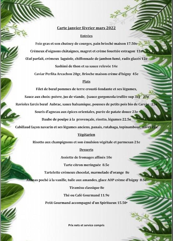 La Craie des Mets - Menu Image 2